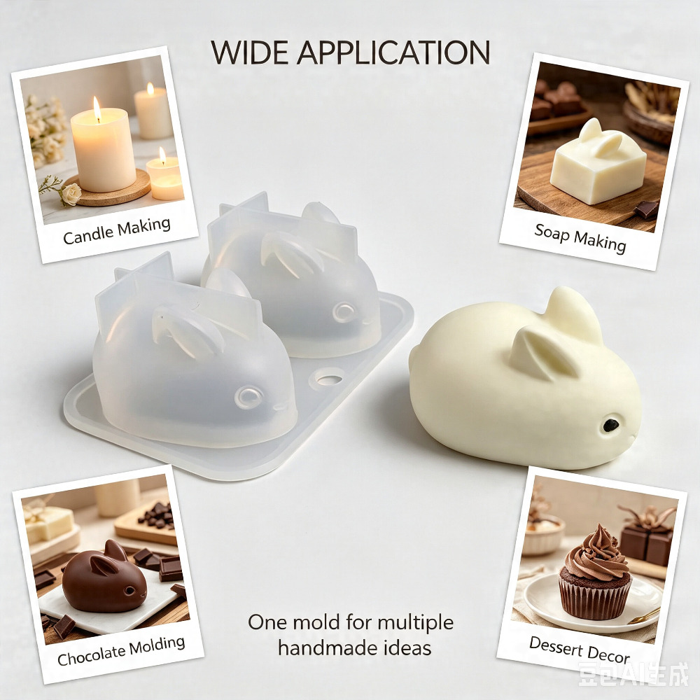 3D Mini Rabbit Silicone Mold F - Soap Making Diy review and price