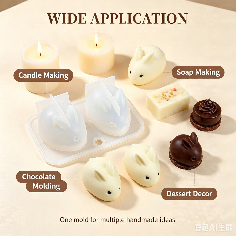 3D Mini Rabbit Silicone Mold F - Soap Making Diy review and price