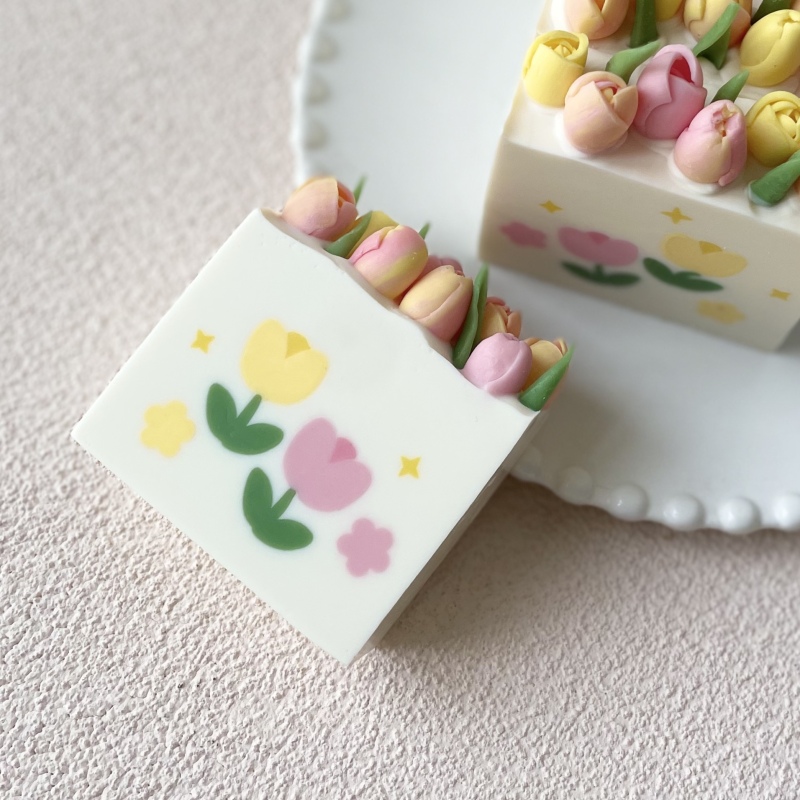 Flower Tulip Pattern Clay Extr - Soap Making Hobby review and price