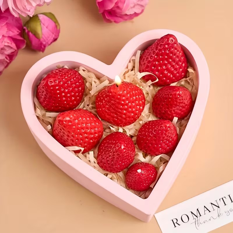 Strawberry Silicone Candle Mol - Soap Making Diy review and price