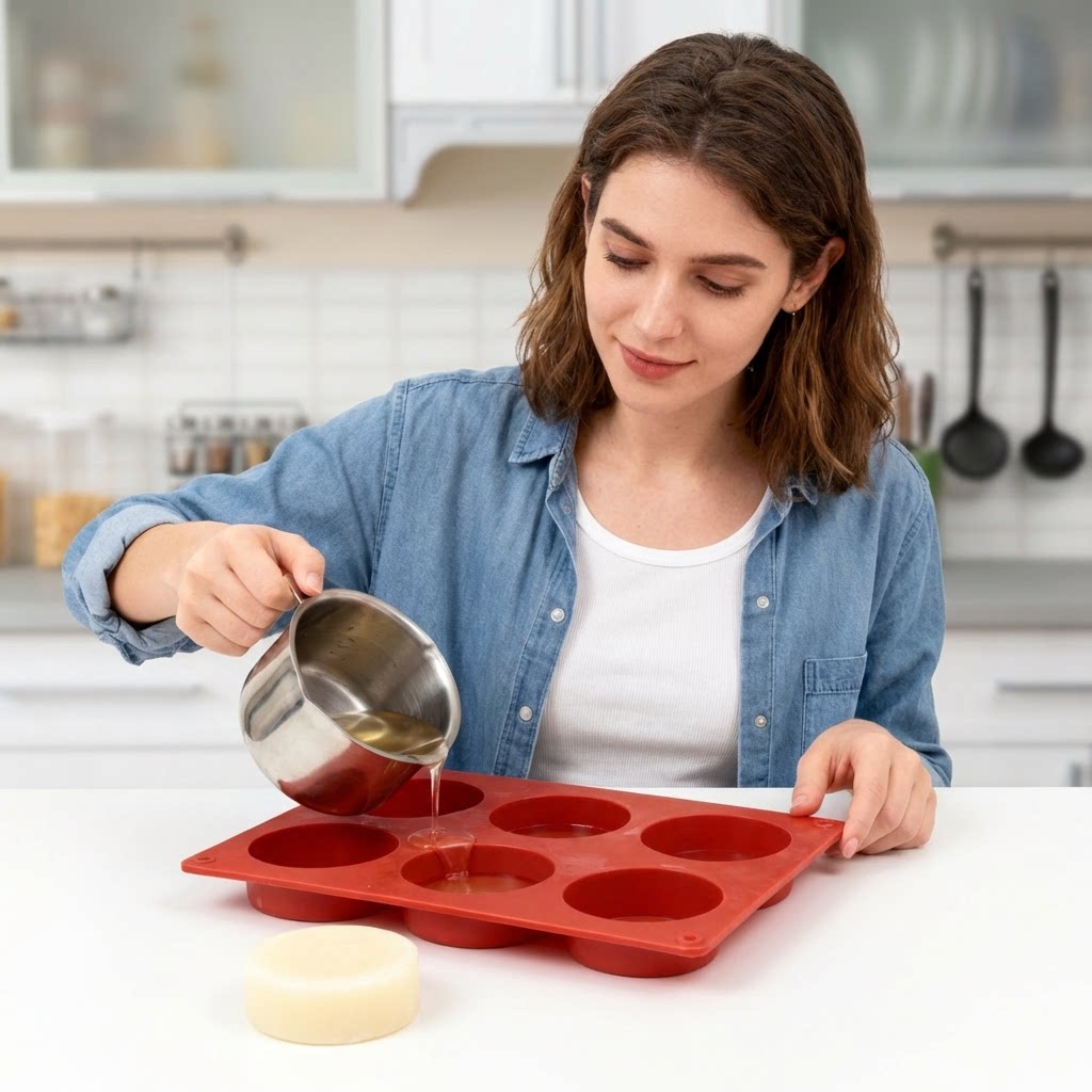 Round Silicone Soap Mold DIY H - Soap Making For Beginners review and price